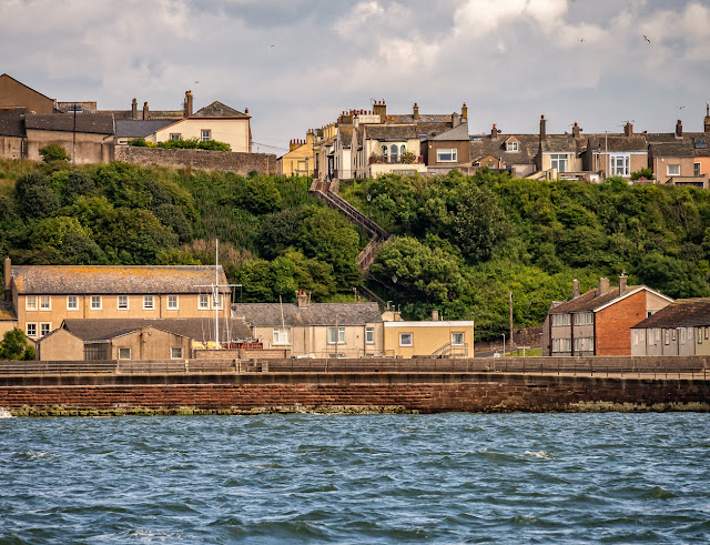 Photo of Market Steps at Maryport from the Solway Firth