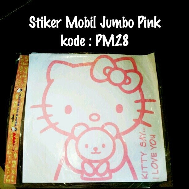  Stiker  Mobil Hello  Kitty  Murah Grosir Ecer Pink