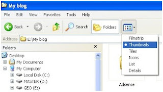 Mengubah gambar folder-thumbnails folder windows explorer