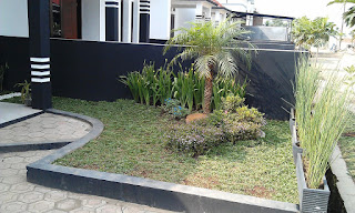 Minimalist front garden model house