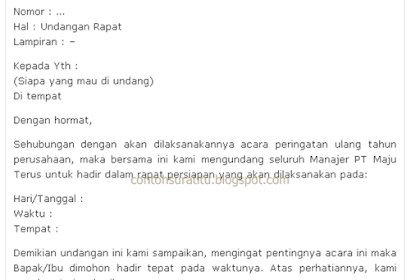 Contoh Surat Undangan Ulang Tahun Perusahaan Dalam Bahasa Inggris