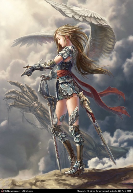 A cool angel warrioress picture Late night mews and sighs 