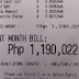 1.1 Million Pesos, ang naging bill sa kuryente ng isang customer sa Oriental Mindoro