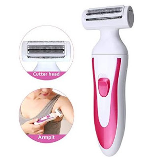 Lady Shaver Hair Removal, S-will Women's Waterproof Bikini Trimmer Painless Hair Removal Epilator, Use Wet & Dry - Pink 