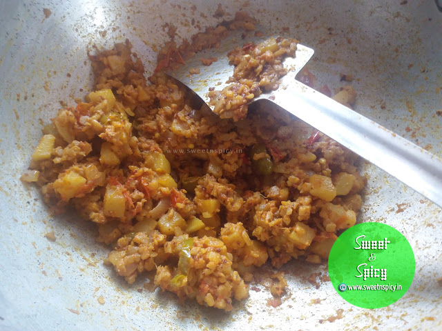 Manja Rai Baati Basaa (Banana Stem fry)