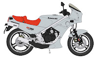 Hasegawa 1/12 Kawasaki KR250 (KR250A) 'SILVER COLOR' 1984 (21747) Color Guide & Paint Conversion Chart