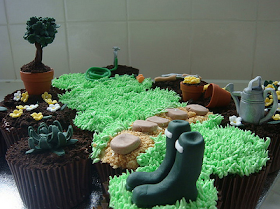 Garden cupcakes