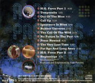 CD Case (back cover): The Time Machine / Alan Parsons