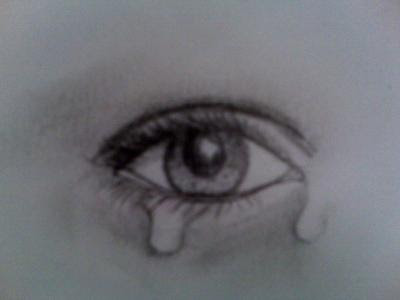 girl crying sketch. crying eyes pictures images.