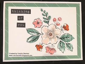 Colour Dare Challenge, retired, Fundamentals, thinking of you, Bunches of Love, flowers, floral, #CTMHVandra, Vandra, Challenge, color dare, TicTacToe, challenge, design team, cardmaking, 