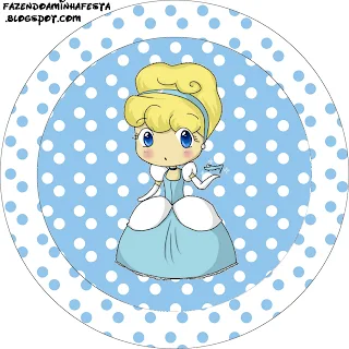 Cinderella Baby Free Printable Toppers.