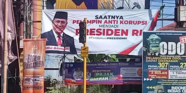 Dorong Firli Bahuri Nyapres pada 2024, Warga Lumajang Pasang Spanduk Dukungan