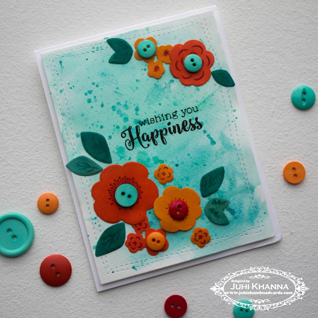 Stamped handmade cards with Watercolor background. Stamps by Paper Trey Ink and Stamplorations