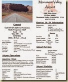 Monument Valley Airport UT25 information