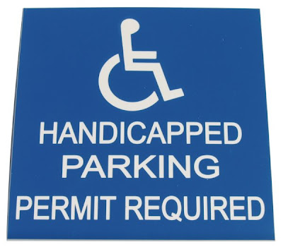 CDP uses handicapped sign when