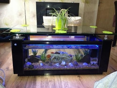 36 Model Meja  Aquarium  Modern dan Tampil Beda Rumahku Unik