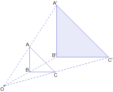 Figure of ΔABC and its image ΔA’B’C’.