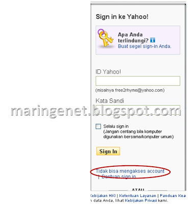 Solusi Lupa Password Email Yahoo