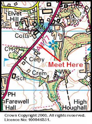 Map of Howlands Farm Park & Ride Area