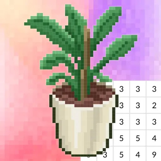 Coloring by Numbers Pixel Rooms