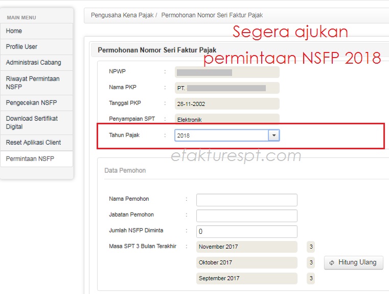 Contoh Surat Pengembalian Faktur Pajak Tidak Terpakai 2016 