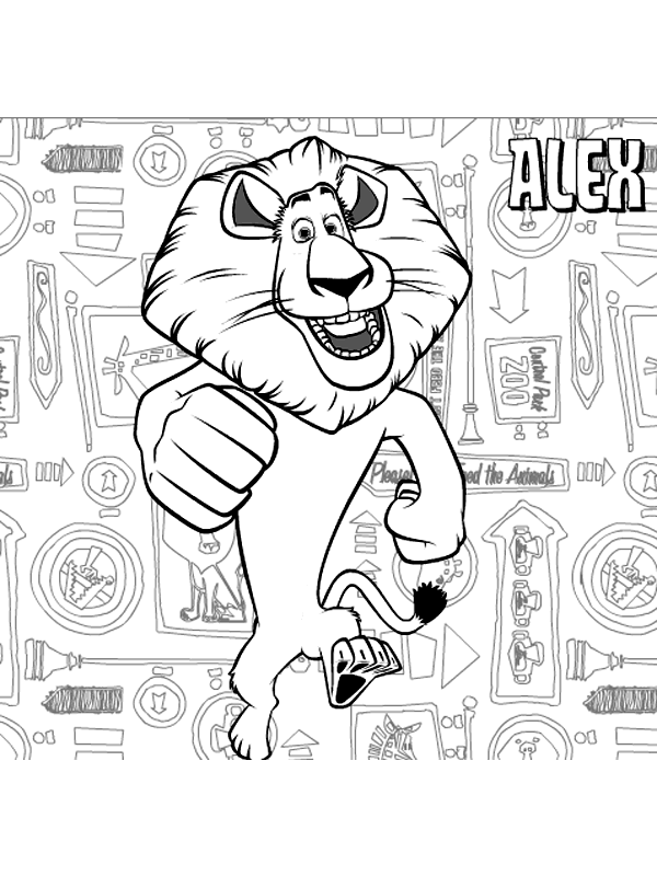 Download Madagascar 3 coloring pages - Free Coloring Pages Printables for Kids