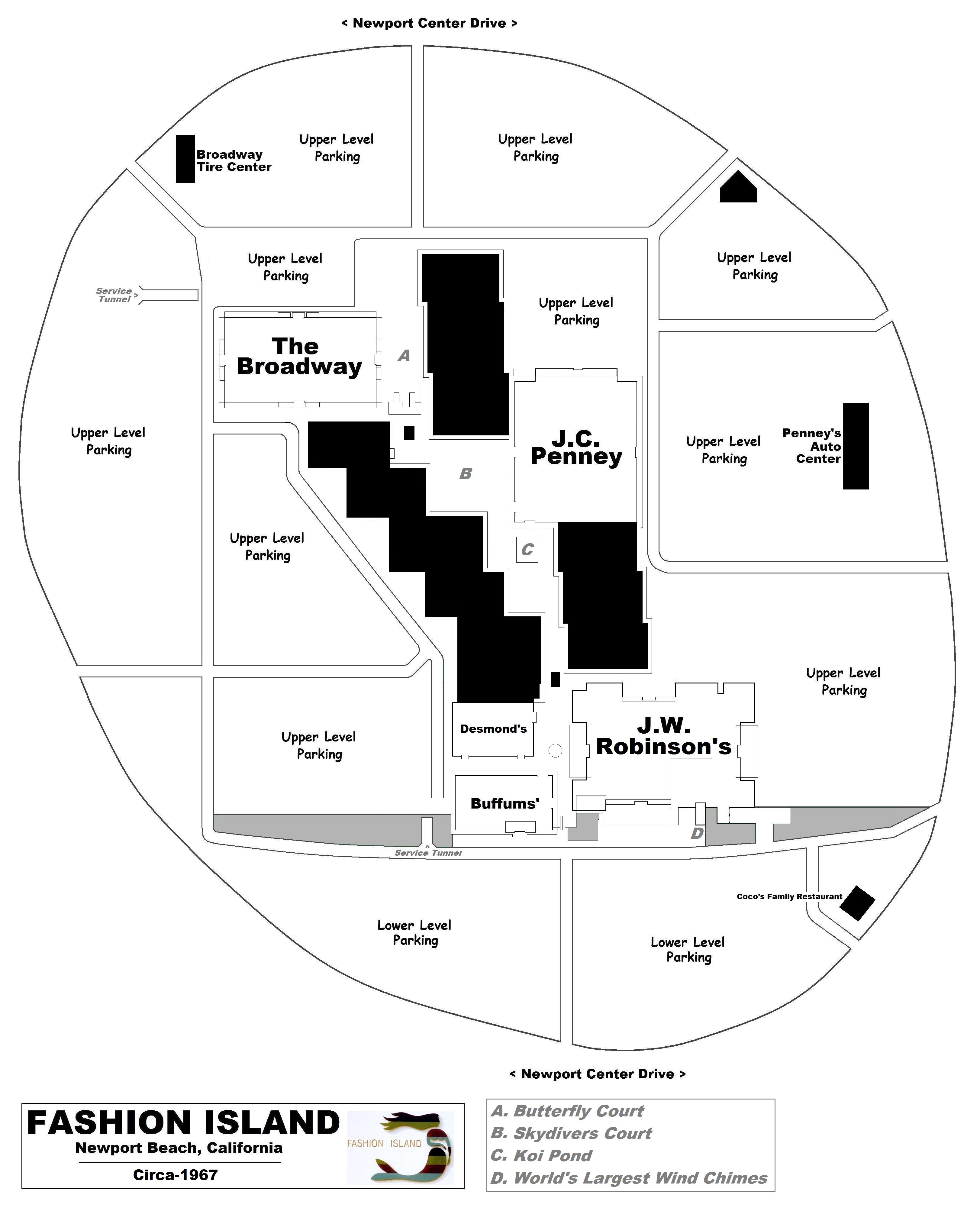 fashion island map