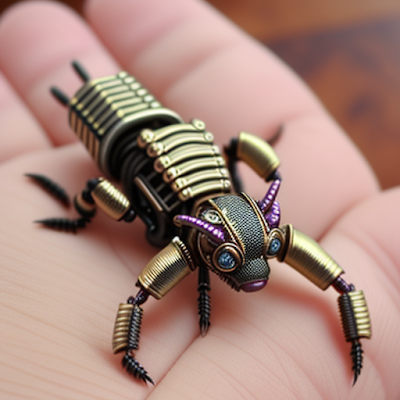 Steampunk Scorpion Statue Miniature 3D amazingwallpapersa blogspot com (13)