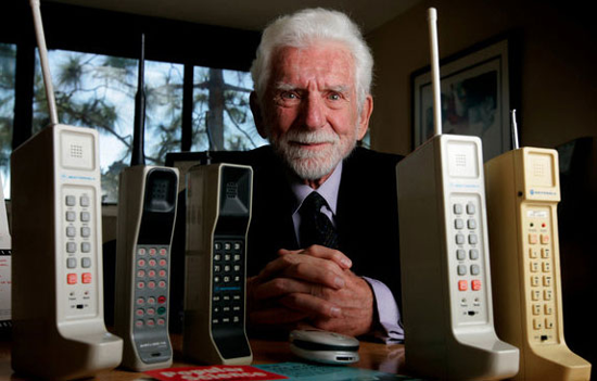 Martin Cooper with some of his creations