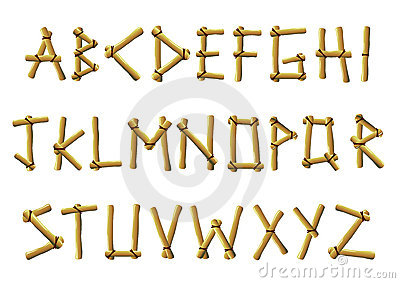 Bamboo Lettering1