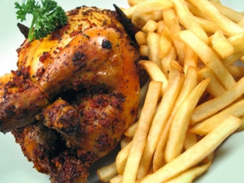 Charcoacl Chicken + Chips