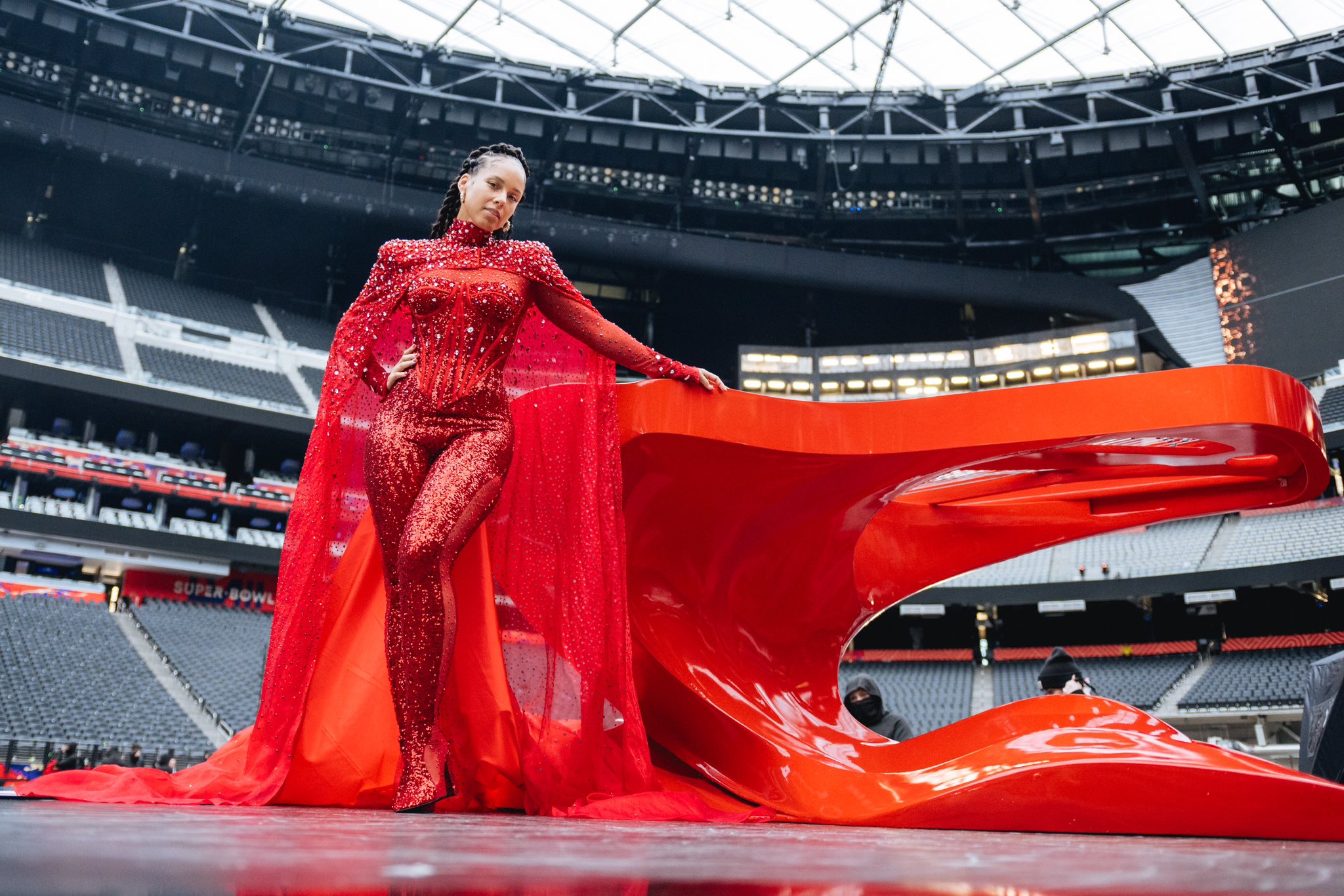 Alicia Keys at the Super Bowl LVIII