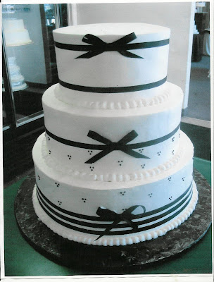 white wedding cake