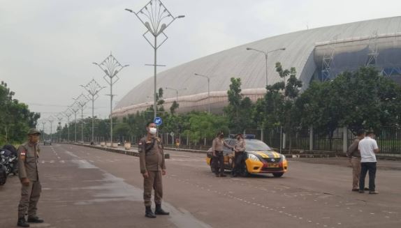 Monitoring Balap Liar Knalpot Bising, Polisi Jaga Akses Jalan Stadion GBLA