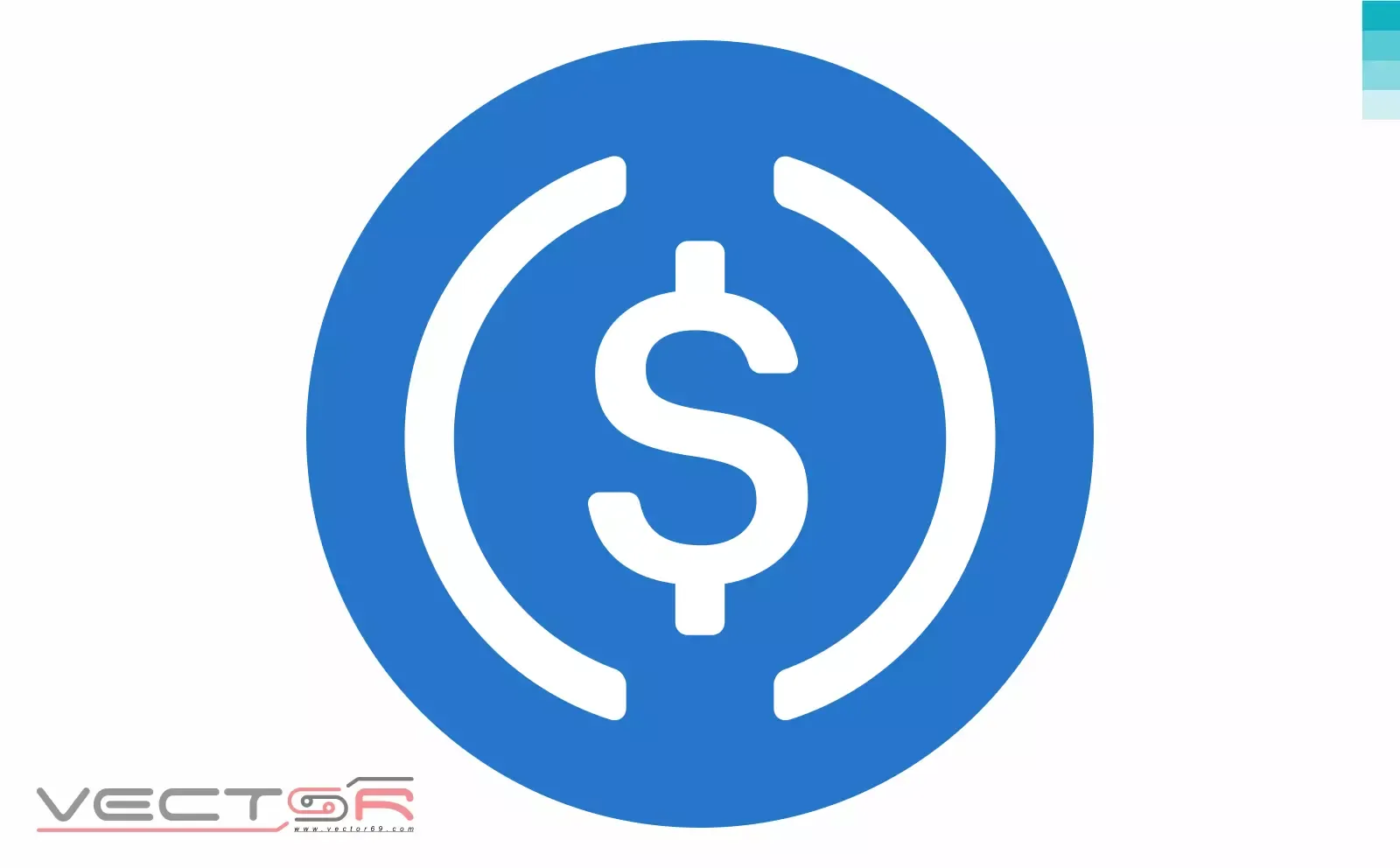 USD Coin (USDC) Logo Icon - Download Vector File SVG (Scalable Vector Graphics)