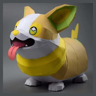 Pokémon Dog Bastelbogen