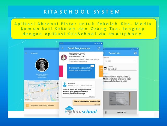 Sofware Absensi Sekolah Kota Metro | Aplikasi Absensi Pintar untuk Sekolah Kita. Media Komunikasi Sekolah dan Orang Tua. Lengkap dengan aplikasi KitaSchool via smartphone. | Sofware Absensi Sekolah Bandar Lampung