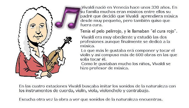 CEIP PEDRO ZAMORANO: SEMANA DE ... "LAS 4 ESTACIONES DE VIVALDI"