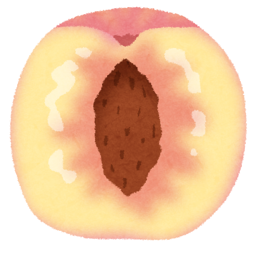 桃の断面のイラスト かわいいフリー素材集 いらすとや 桃の断面のイラスト かわいいフリー素材集 いらすとや