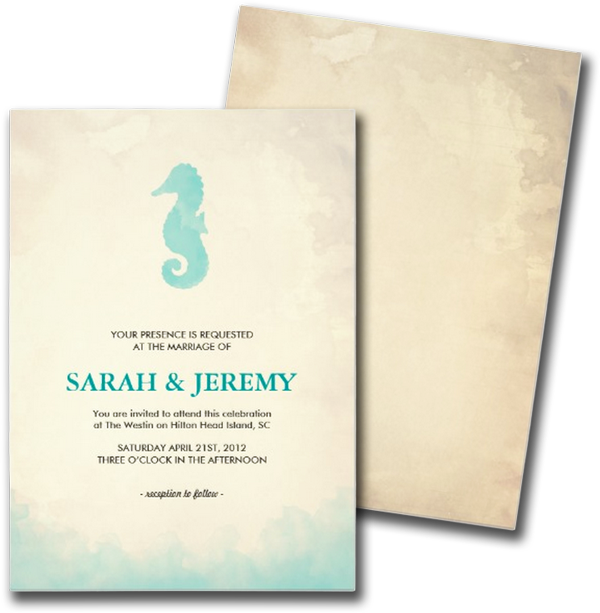  Under the Sea Wedding Invitations