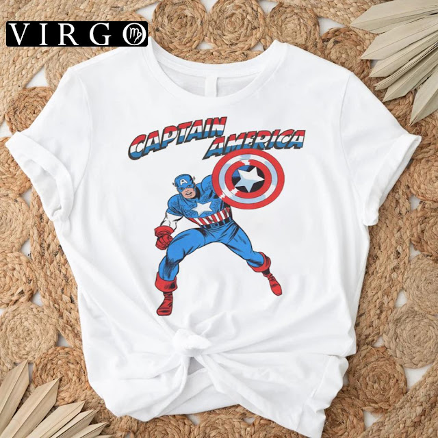 Vintage Style Captain America T-shirt