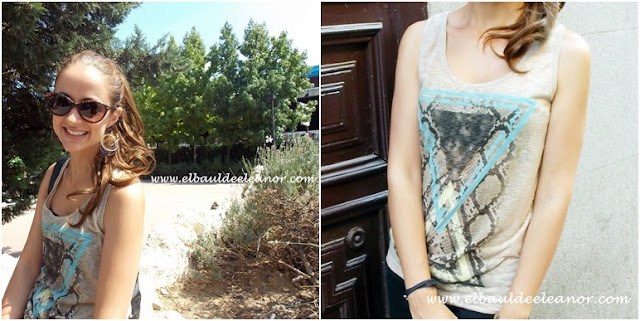 Outfit of the Day: Coleta de extensionmania y camiseta étnica El baul de Eleanor