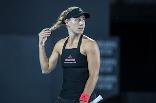 Angelique Kerber in Black Dress at 2019 Sydney International Tennis