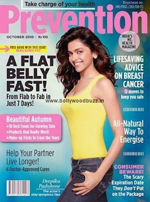 Deepika Padukone on Prevention Magazine