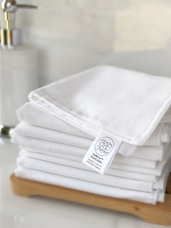 use soft washcloths on your face for rosacea like Fairface flannel washcloths