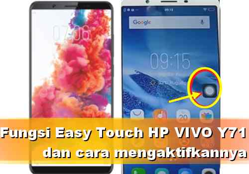 Fungsi Menu Easy Touch Vivo Y71 dan cara mengaktifkannya