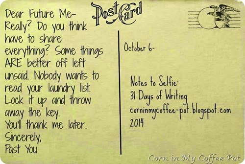 October 6 post card
