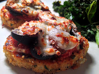 Pizza Topped Quinoa and Bean Burgers