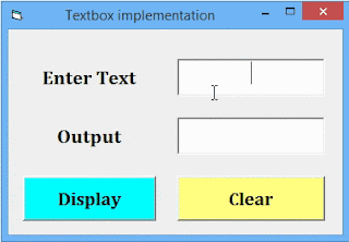 How to implement textbox in visual basic 6.0