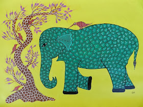 Gond Art by Ahambhumika, Image courtesy Ahambhumika